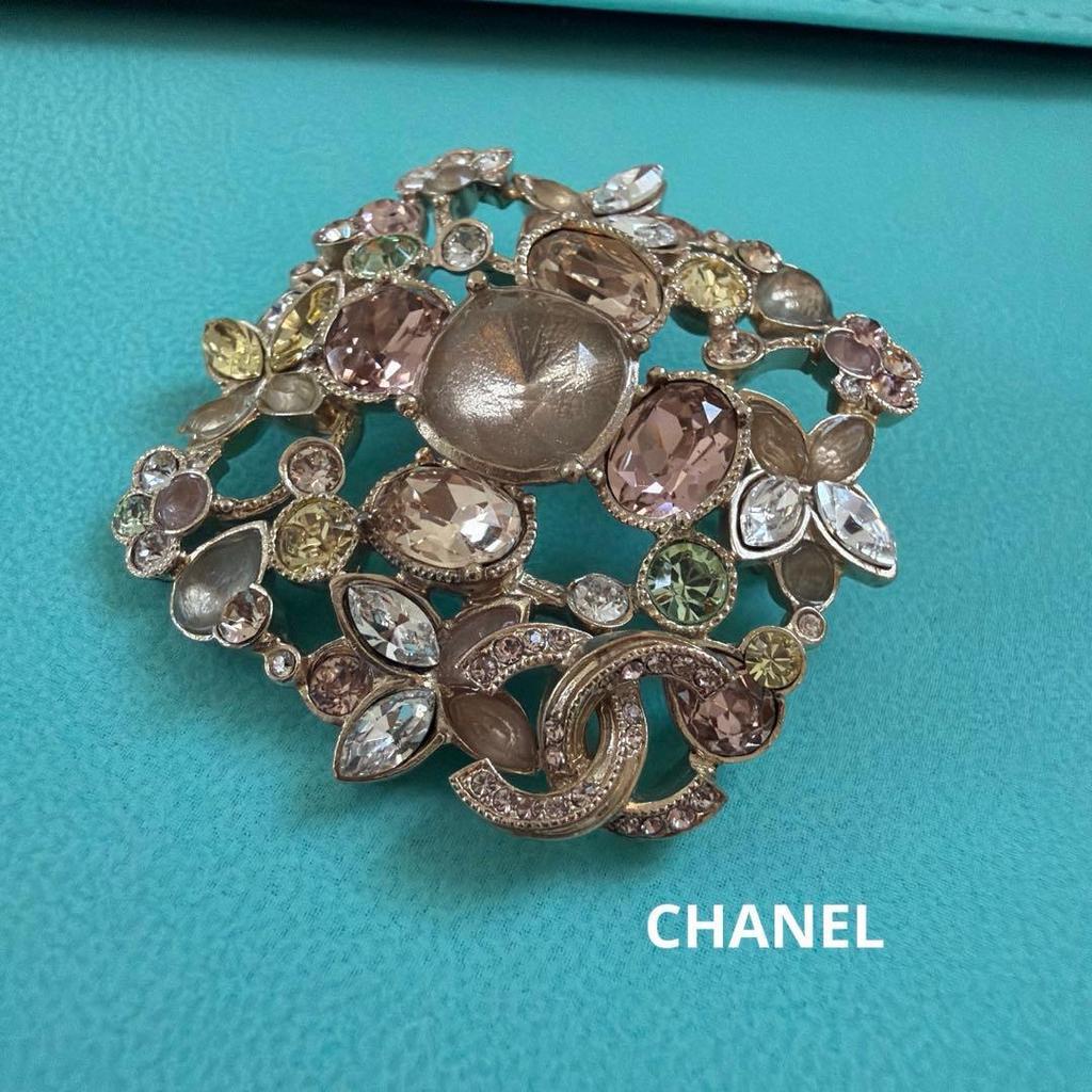 Used CHANEL Coco Mark Multicolor Bijoux Brooch