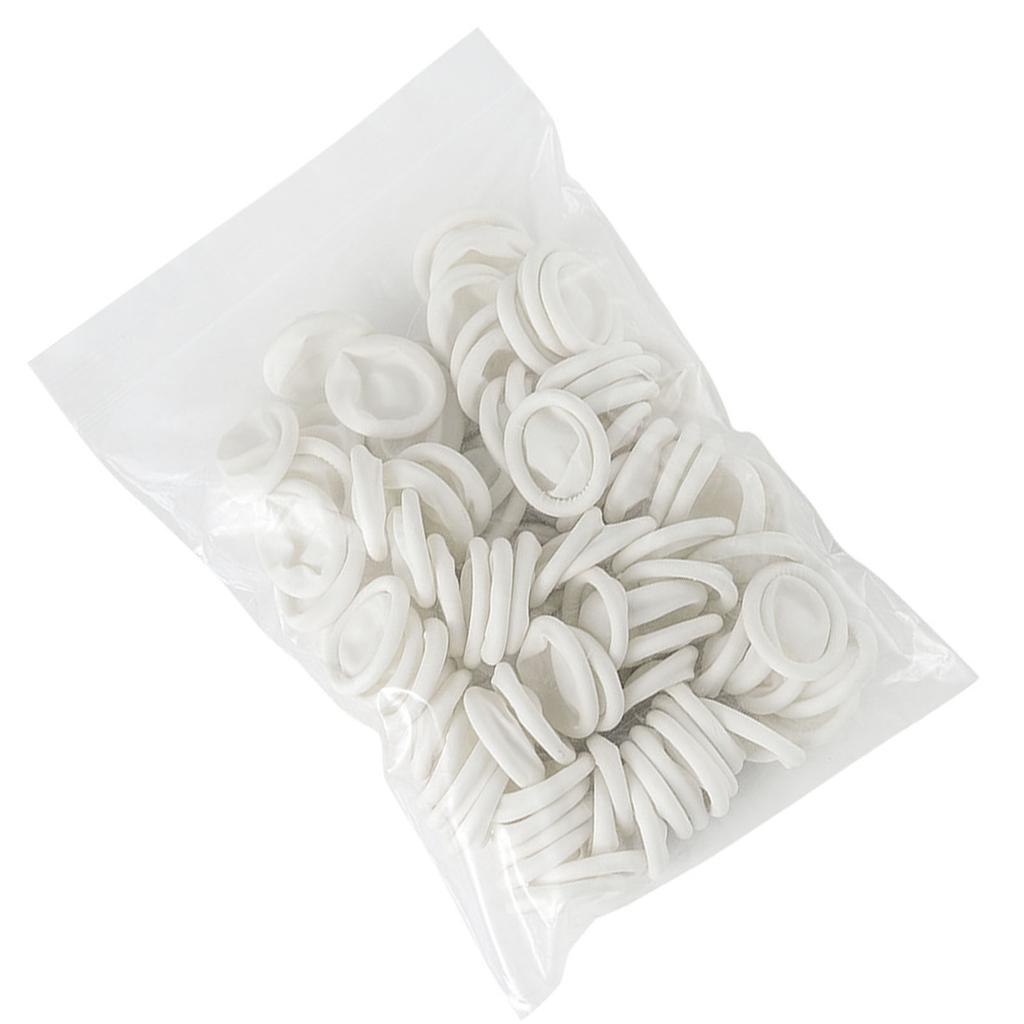 100 Pezzi Ditali Monouso Coperture in Gomma Resistenti all'Usura Antiscivolo Ispessimento per Elettronica
