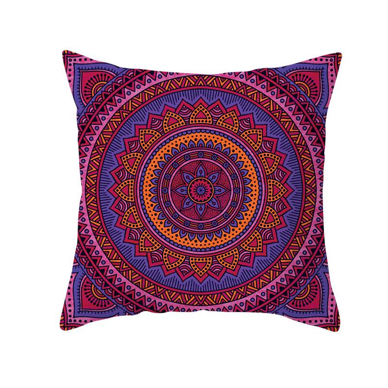 Moroccan Polyester Pillowcase 45x45cm Bohemian Hippie Sofa Cushion Cover Geometric Mancha Lo Print Home Decor Pillowcase
