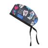 Adjustable Cotton Surgical Cap with Cartoon Print for Women and Men