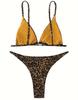 Women's swimsuit Leopard Print Split Swimsuit Bikini Set Beachwear Bathing Suits
