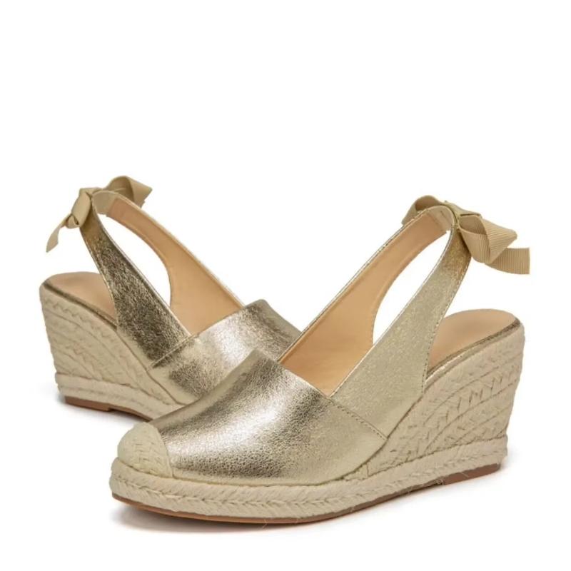 Wedges Sandals for Women Fashion Closed Toe Bandage Espadrille Platform Stylish Slingback Summer Shoes