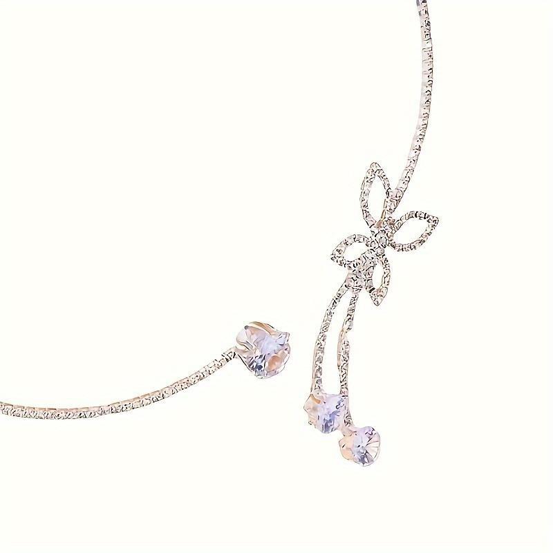Luxurious, Fashionable, and Elegant Party/ball Bling-bling Butterfly Choker, Niche Design Necklace, Simple Collarbone Chain, Women's Neck Accessory