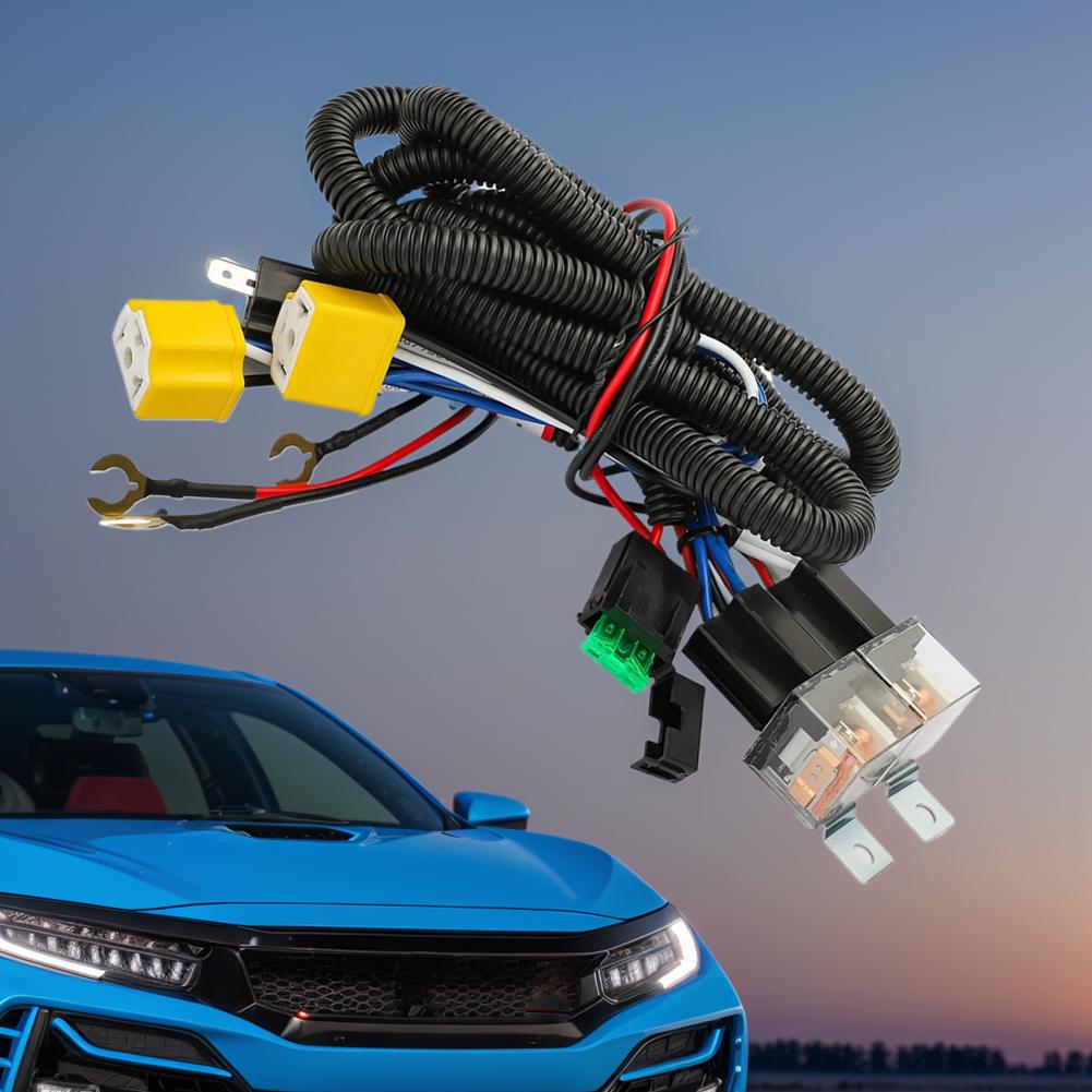 H4 LED Headlights Relay Wiring Harness Kit H6054 7x6 5x7 for Tacoma 1995-1997 Pickup 1988-1995