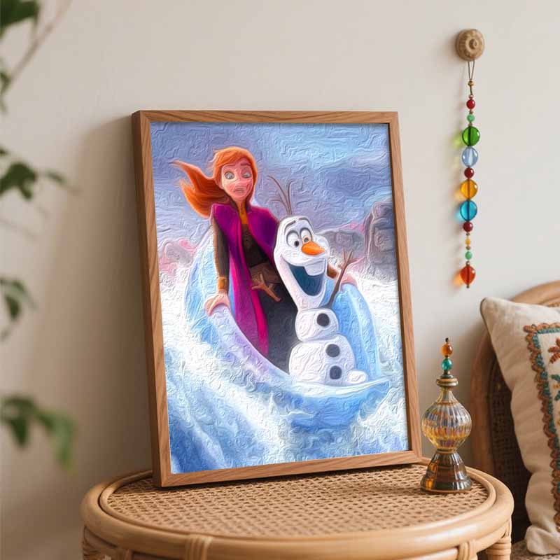 Disney Frozen Anna Olaf Paint By Number Kit Drawing Canvas DIY Picture Home Decor Painting For Wall Art Decor Painting Gifts 130