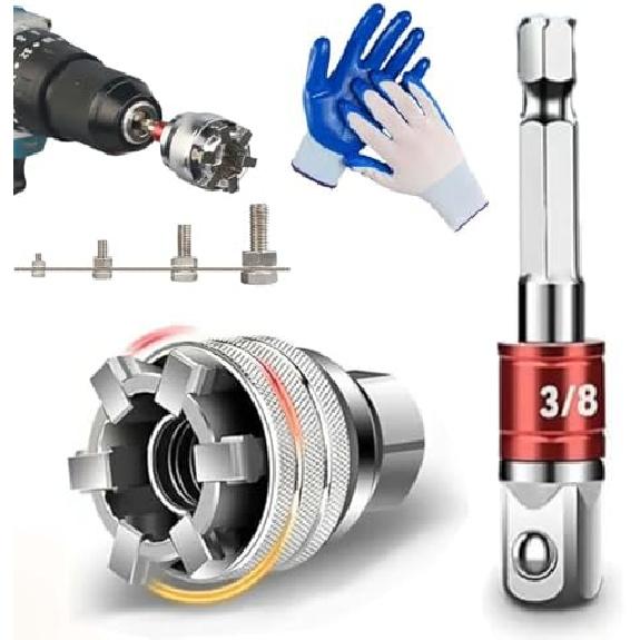 Multi-Function Universal Socket Wrench Tool - Universal Maintenance Tool, 10mm-19mm Adjustable Universal Socket Wrench, Universal Socket Tool for