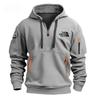 Herren Fleece Sport-Kapuzenpullover mit mehreren Taschen für Herbst und Winter