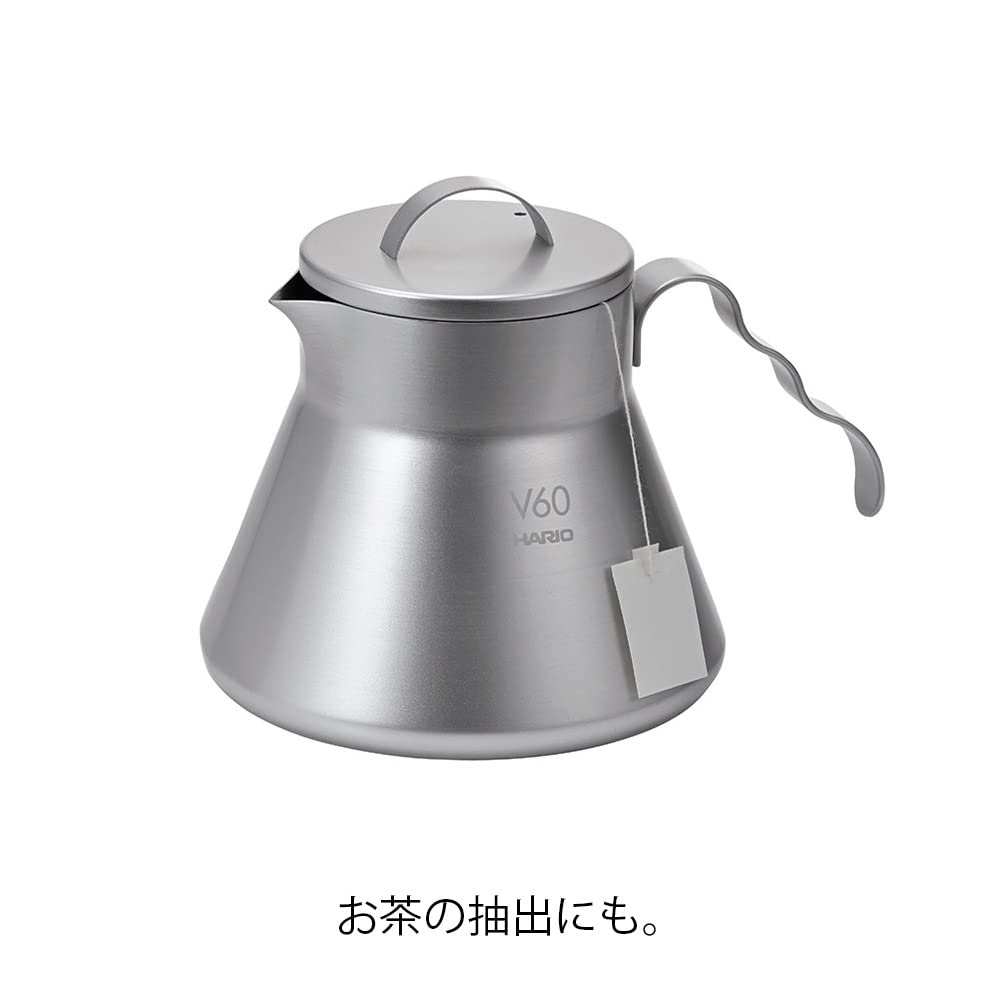HARIO V60 Metal Coffee Server 500ml Silver O-VCSM-50-HSV