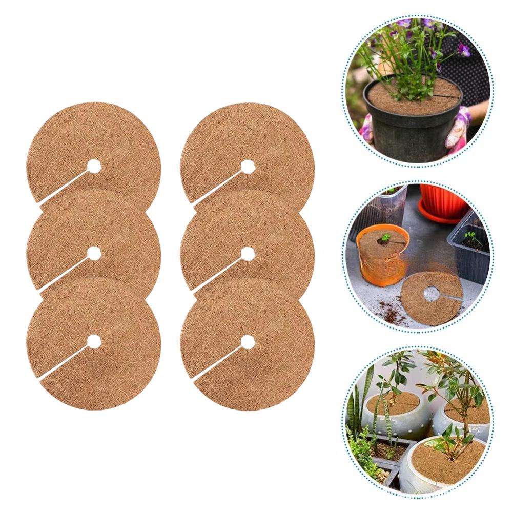 Improves Pot Aesthetics Coconut Coir Mat Plant Pot Mat Natural Coconut Fiber