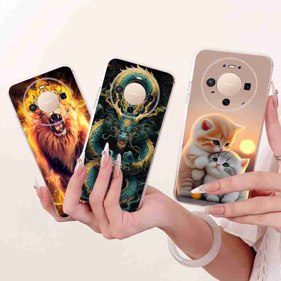 For Huawei Mate 80 5G 2025 Case VYG-AL00 Soft Silicone Sweet Heart Painted Cover Case For Huawei Mate80 Mate 80 TPU Fundas