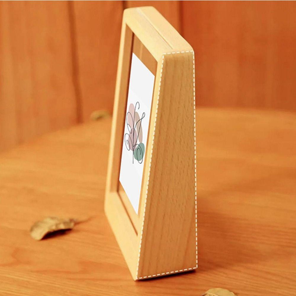 Wooden Photo Frame Stand Creative Photo Albums Desktop Decoration DIY Display Frame  Bedroom