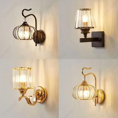 Creative LED Wall Lights Crystal Lampshades Bathroom Bedrooms Living Rooms Indoor Lighting Fixtures Wall Lights Home Decor
