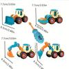 Children's construction model kit: DIY screw-assembly toy, disassemblable excavator with sliding function and simulation game