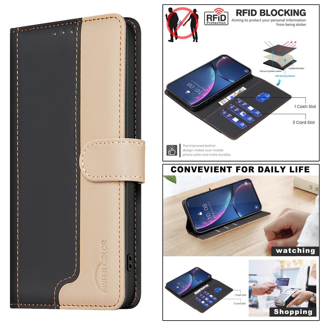 

RFID Blocking Protect Flip Case For OPPO Reno 11F 5G Leather Card Holder Book Phone Cover For Reno 7Z 5Z 5F Wallet Flip Cases Reno 11F 5G червоний