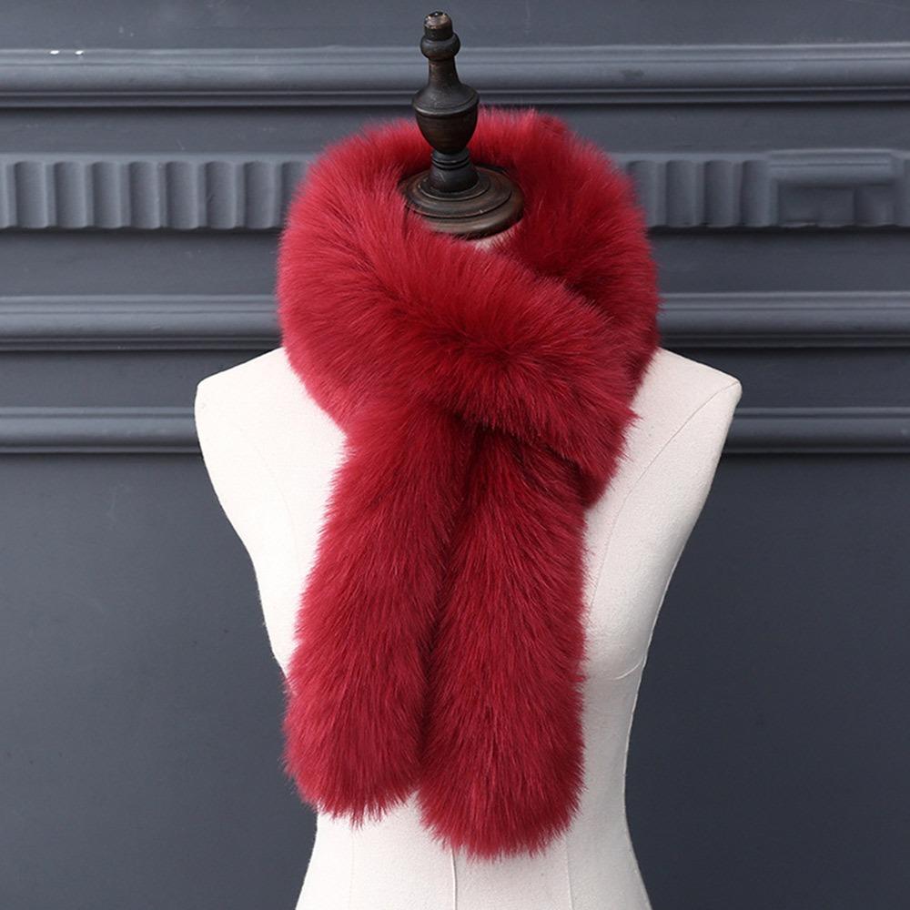 Warm Women's Collar Scarf Faux Fur Fur Collar Scarf Wrap Korean Neck Warmers