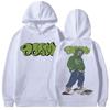 Rapper Mf Doom Graphic Print Hoodie Men Women Hip Hop Fleece Oversized Sweatshirt Male Fashion Trend Hoodies Men's Streetwea