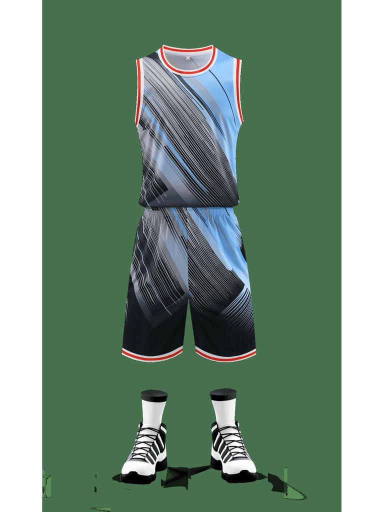 Gradient Camouflage Basketball Team Uniforms for College Students - Men's and Women's Custom Jerseys