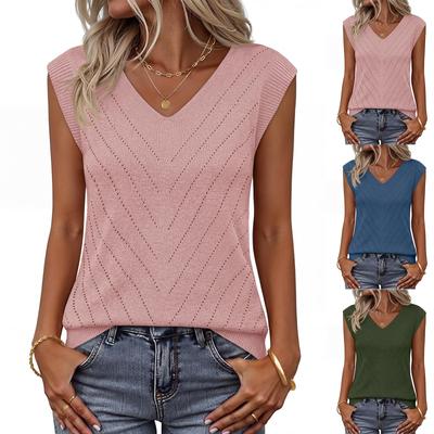 Camiseta sin mangas casual holgada para mujer