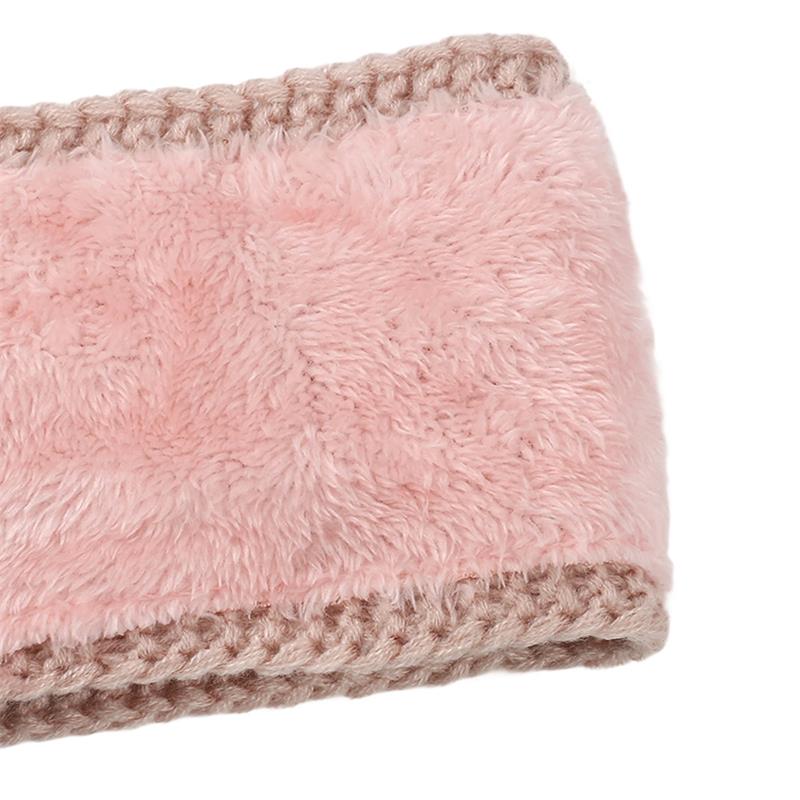 Womens Thermal Ribbed Thick Fleece Lined Winter Headband Wrap Ear Warmer