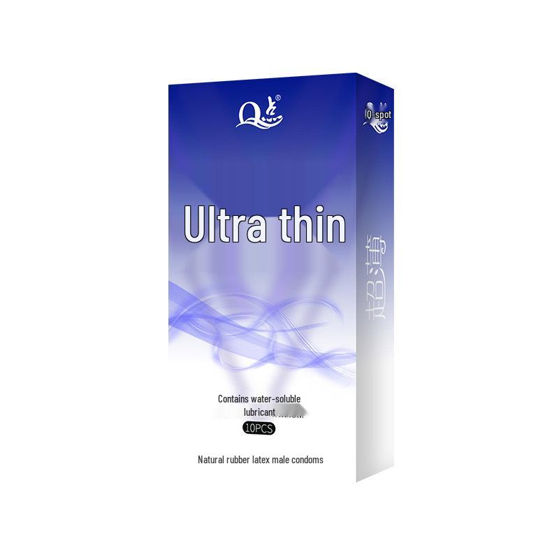 Ultra-Thin Large Particle Clitoral Stimulation Condoms - Long-Lasting Wolf Teeth Design