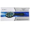 10násobná ruční lupa s 12 LED světly, 90mm HD čočka, přenosná lupa pro čtení knih a novin