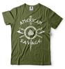 American Savage Viking T-shirt The Vikings Shirt Odin Thor Valhalla Viking Tee