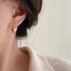 Gold Love Unique Earrings Women's New Popular Light Luxury High-end Heart Earrings Temperament Stud Earrings
