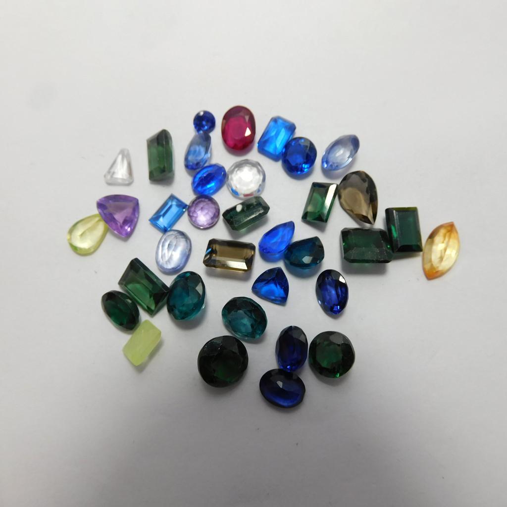 52.48 Ct Mix Color Natural Sapphire   Loose Gemstone Mix Shapes Lot