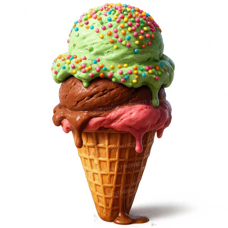 Adesivi Murali Decorativi Gelato Colorato Decorazione Cucina Sala da Pranzo Soggiorno Armadio Frigorifero Adesivi M1269