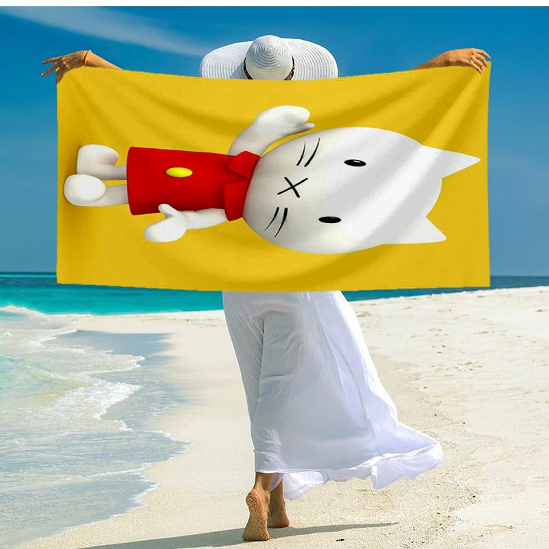 Ultra-Soft Beach Towel with Musti Theme,Ideal for Pool - Camping, Diving - Perfect Travel Essential, Vibrant Beach Towel.