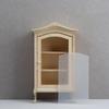 1:12 Miniature Arched Top Dollhouse Display Cabinet - Realistic Mini Furniture