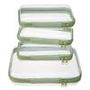 Travel Organizer Pvc Soft Bag With Zipper For Cosmetic And Clothing Storage