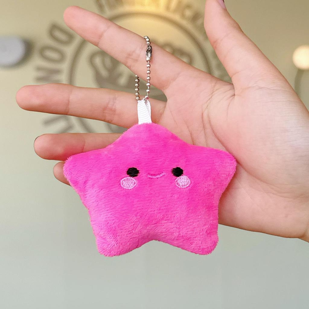 Urocza pluszowa zawieszka w kształcie gwiazdki: Dziewczęcy Plecak Brelok Akcesorium