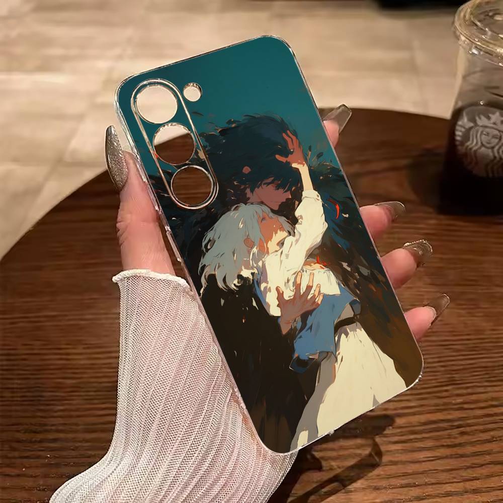 

H-M-C-Howl s -Moving- Castle Clear Phone Case for Samsung Galaxy A71, A70, A52, A51, A40, A30 Samsung a50 30s 50s