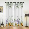 Lavender Purple Flower Romantic Bedroom Curtains Living Room Spaces Curtain Drapes Kitchen Spaces Kids Room Window Curtain Modern Home Decor