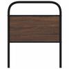 Replacement Headboard Brown Oak Effect 80 cm Steel and Wood Based Material
