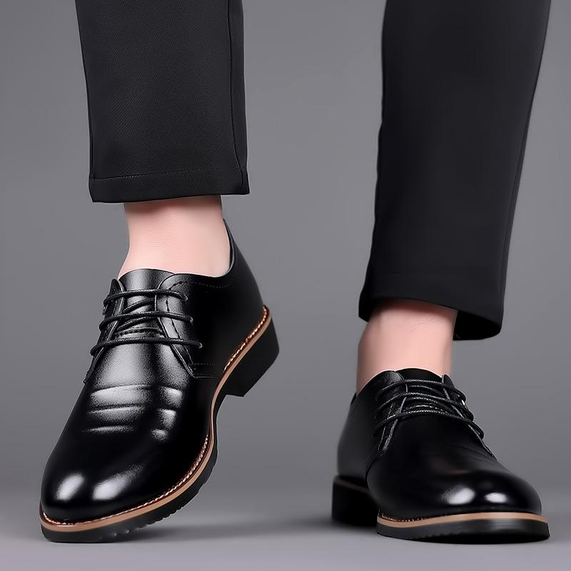 Korean Men's Leather Shoes Business Formal Shoes Versatile School Shoes JZ-662-1