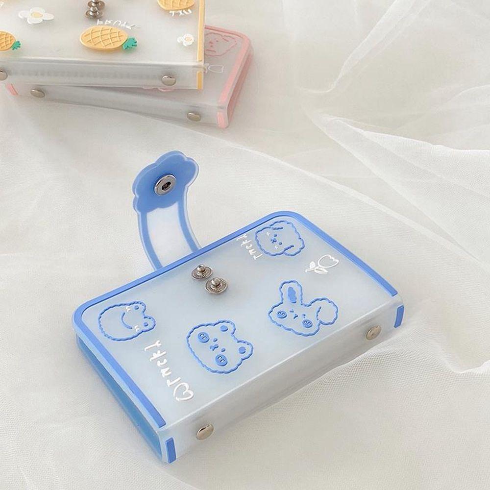 20 Bit Men Matte Transparent Credit Card Box Cartoon Card Holder Card Bag Credit Card Pocket