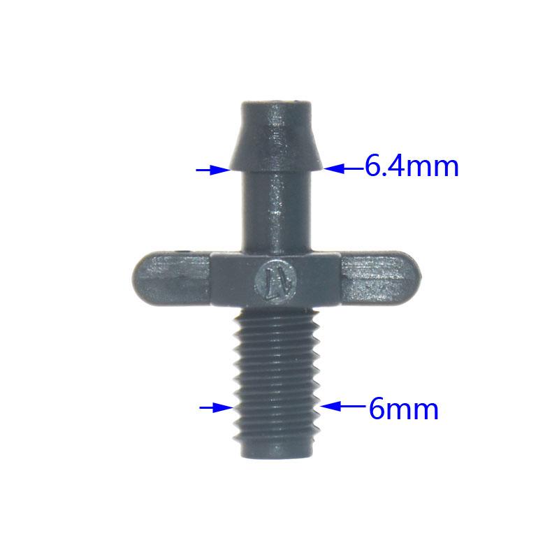 50pcs 1/4'' 1/8'' 6mm Garden Water Connector Elbow End Plug Straight Barb For Garden Hose Irrigation System