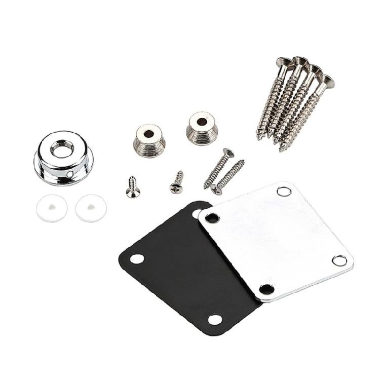 

Electric Guitar Strap Buttons Reinforcement Plates Metal Connecting Plate Guitar Part Accessories серебряный