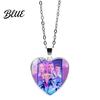 Cute Heart Pendant Korean Pop Hunters Necklace Anime Merchandise Skin-friendly