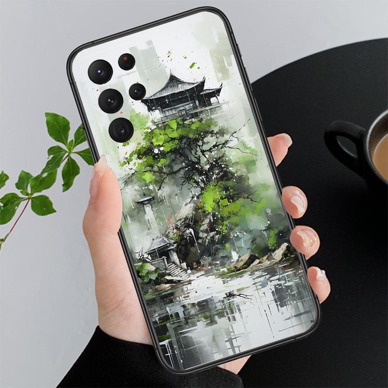 Japan Style Landscape Scaneary Phone Case For Samsung A35 A55 A54 A15 A25 A05s A05 A22 A24 A52 A33 A34 M34 M14 M54 M23