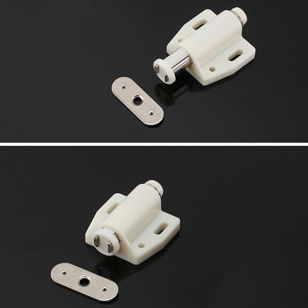 Magnetic Touch Catch Strong Spring Loaded Closure Practical Addition Reliable Security for Kitchen Bathroom & Room Doors