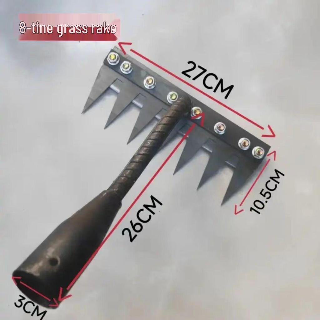 Six-Tooth Manganese Steel Rake: Mini Hoe for Weeding and Soil Loosening