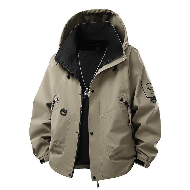 Outdoor Jacket Men's Spring and Autumn Sports Casual Jacket Waterproof Windproof Mountaineering Suit Trendy Men's Jacket