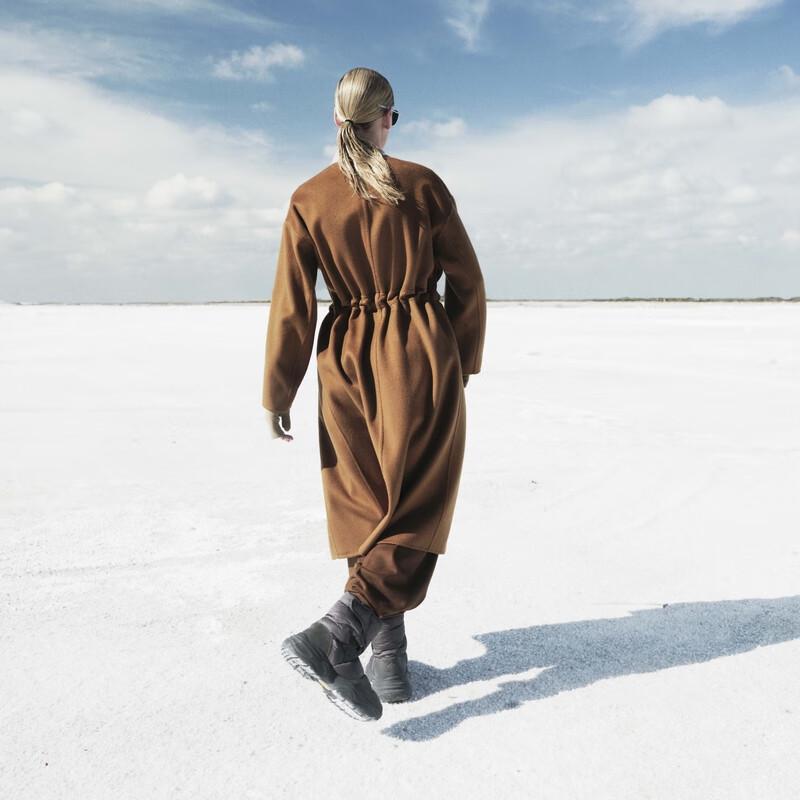 LESS 2023 Winter Long Cashmere Wool Coat