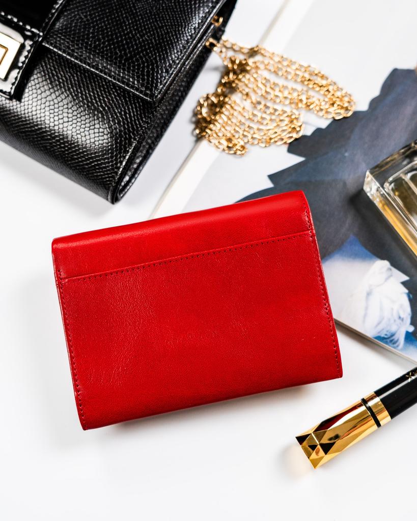 Women's leather wallet F14377A RED