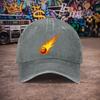 pc pcs Unisex Flame Baseball Cap Suitable for Unisex  Women Retro Duckbill Hat with Hook  Loop Closure Lightweight Washed Cap