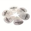 6 Pcs Metal Guitar Pick 0.3mm Thin Durable Silver Color Professional Bass Ukelele Guitar Picks Guitar Amplifier Bass Guita