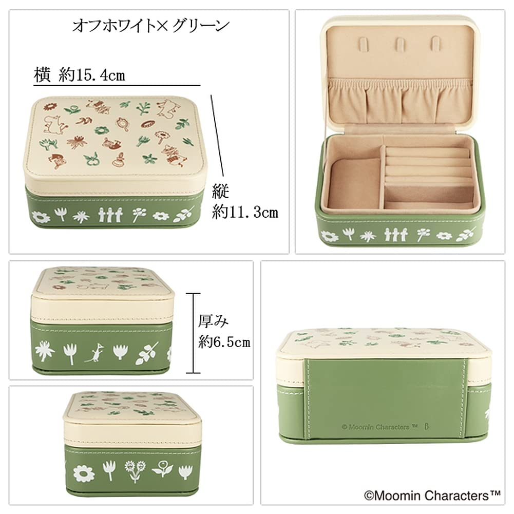 Moomin Moomin Jewelry Box X BOX Official Goods Accessory Case Trinket Case Girlfriend [MOOMIN] (Navy Brown) Women's Women's